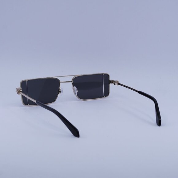 Off-White OERI14A CORTEZ 7607 Sunglasses Gold Rectangle Frame, Grey Lenses - Picture 7 of 11